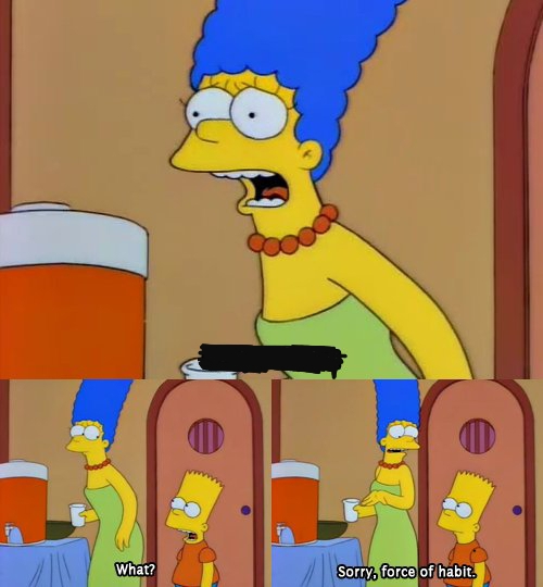 Simpsons bart no meme template