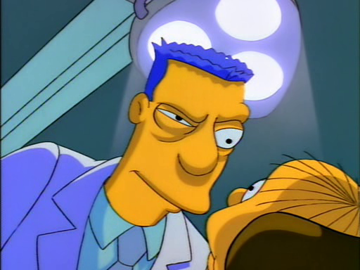 Plantilla de meme Simpsons dentist liar
