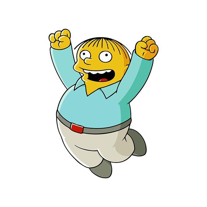 Template meme Simpsons - Ralph Wiggum Cheering 