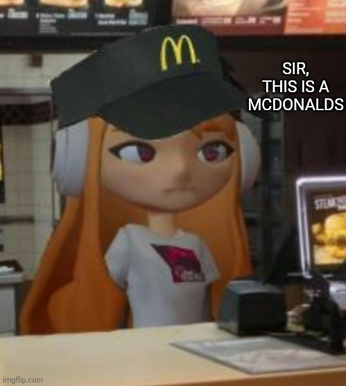 Template meme Sir, this is a McDonalds