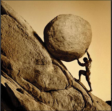 Plantilla de meme Sisyphus