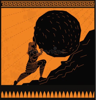 Plantilla de meme Sisyphus Meme