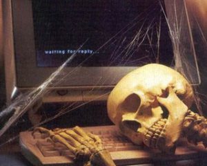 Plantilla de meme Skeleton Computer