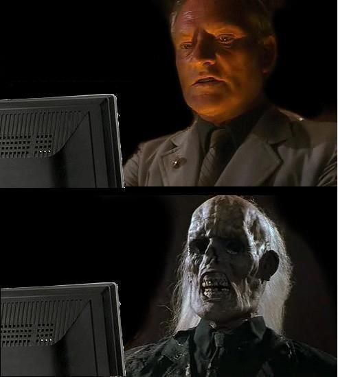 Template meme Skeleton still waiting