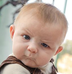 Template meme skeptical baby meme plain
