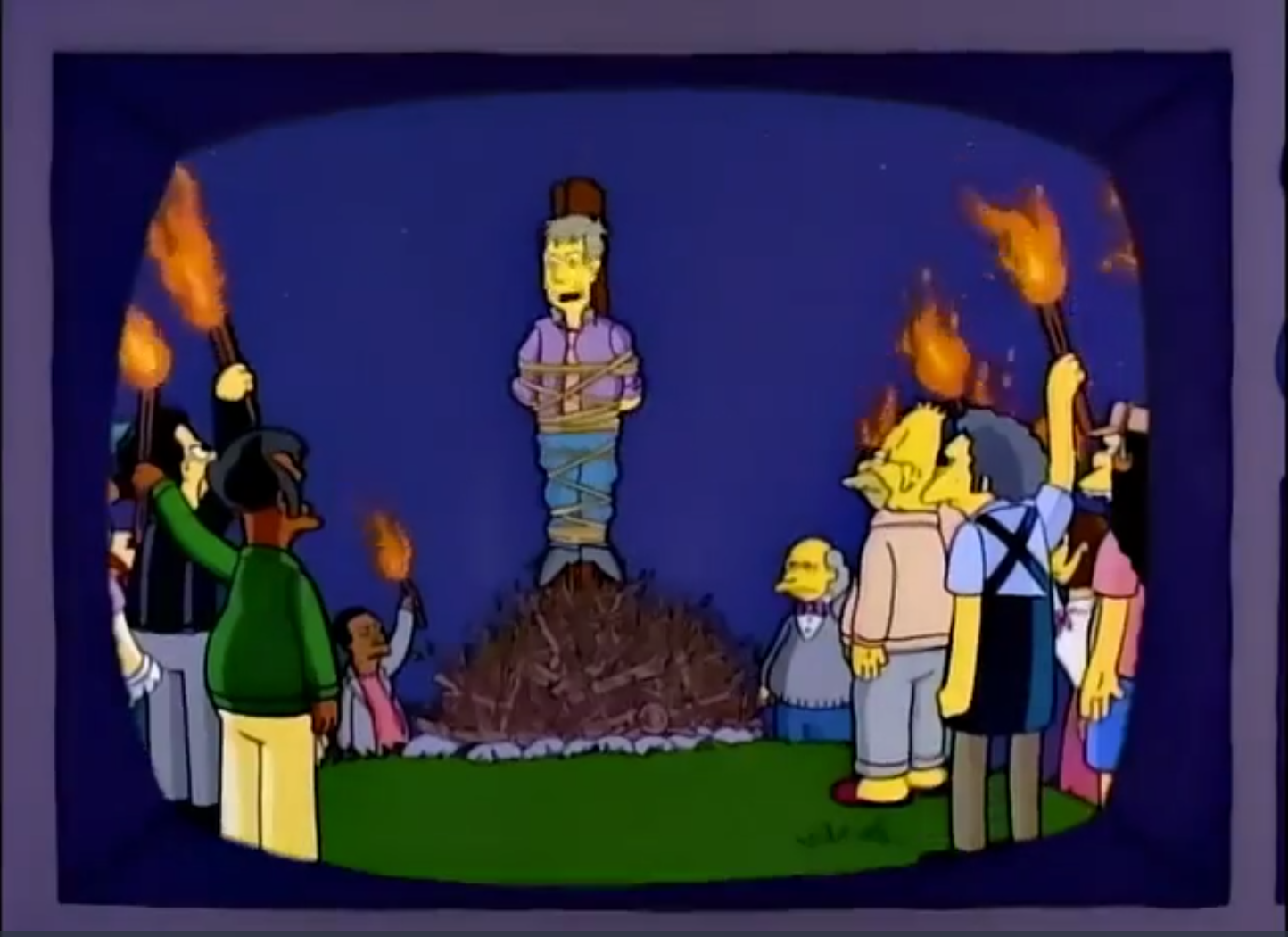 Template meme Skinner Burning At The Stake