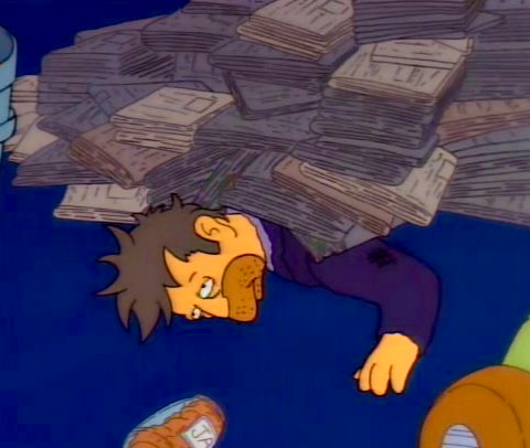 Plantilla de meme Skinner trapped under newspapers