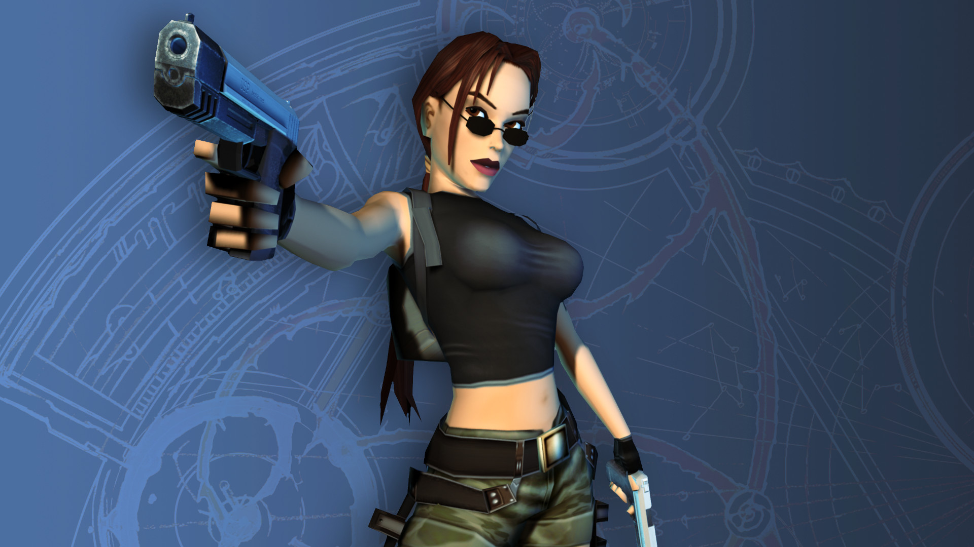 Plantilla de meme Slavic Lara Croft