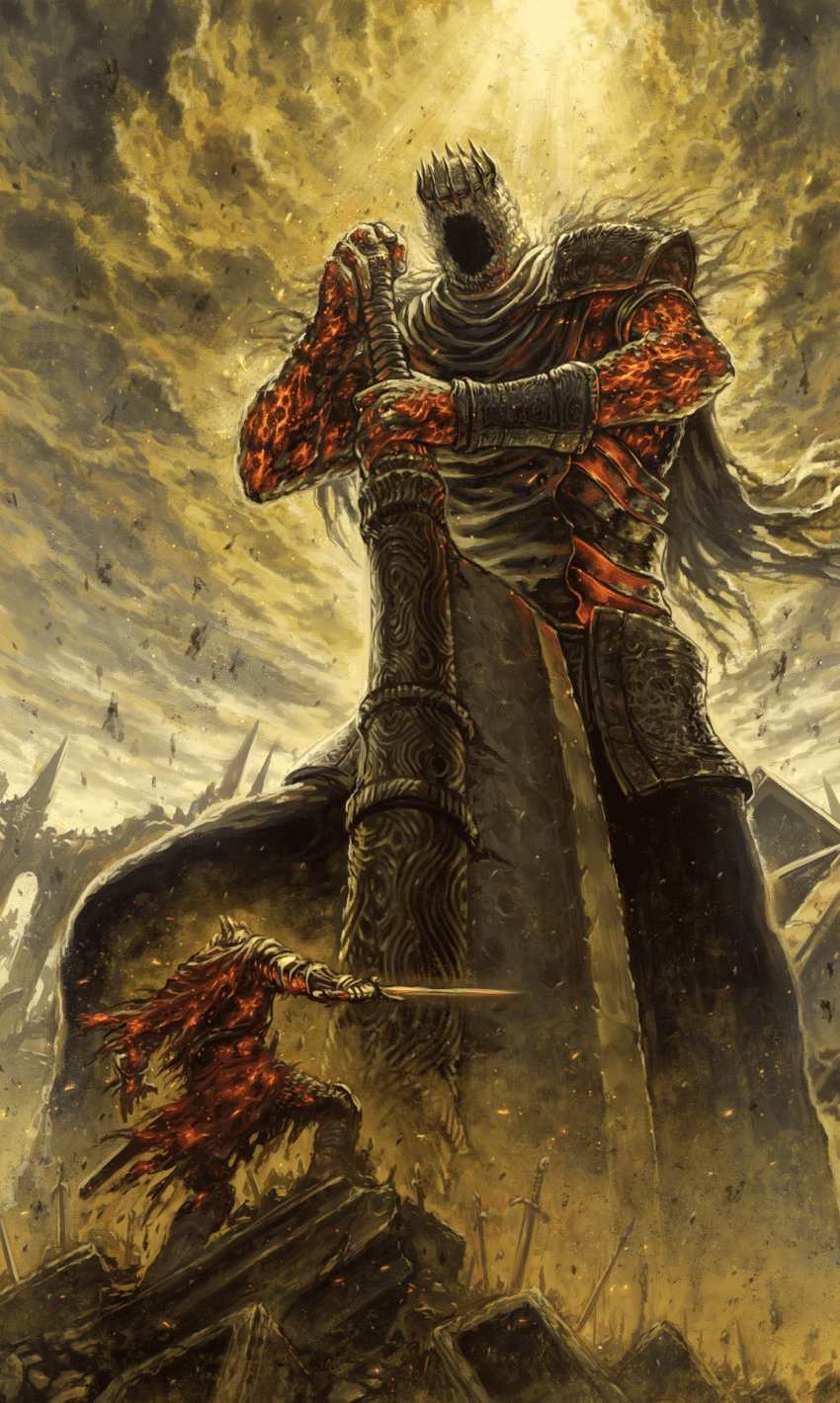 Template meme Small knight giant knight