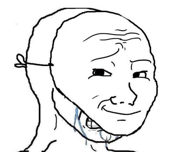Plantilla de meme Smiling Mask Crying Man