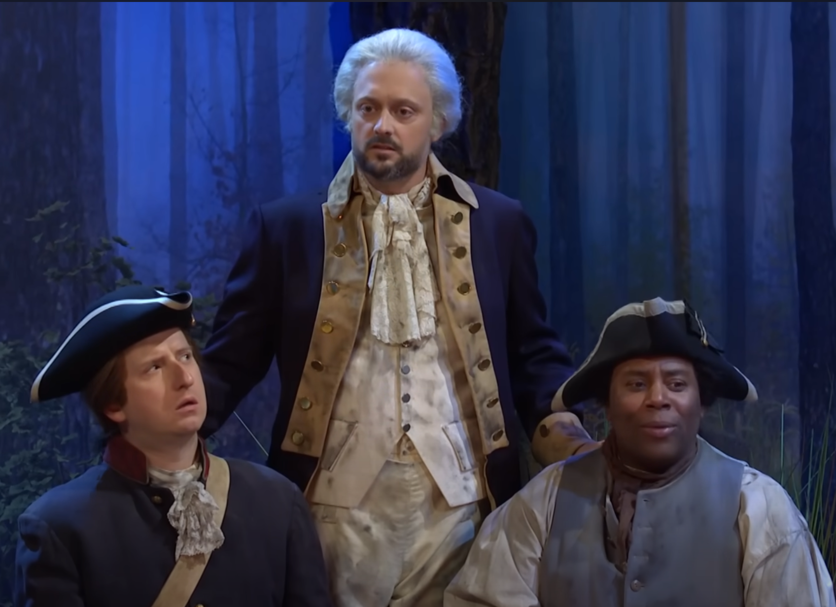 Template meme SNL George Washington Nobody Knows