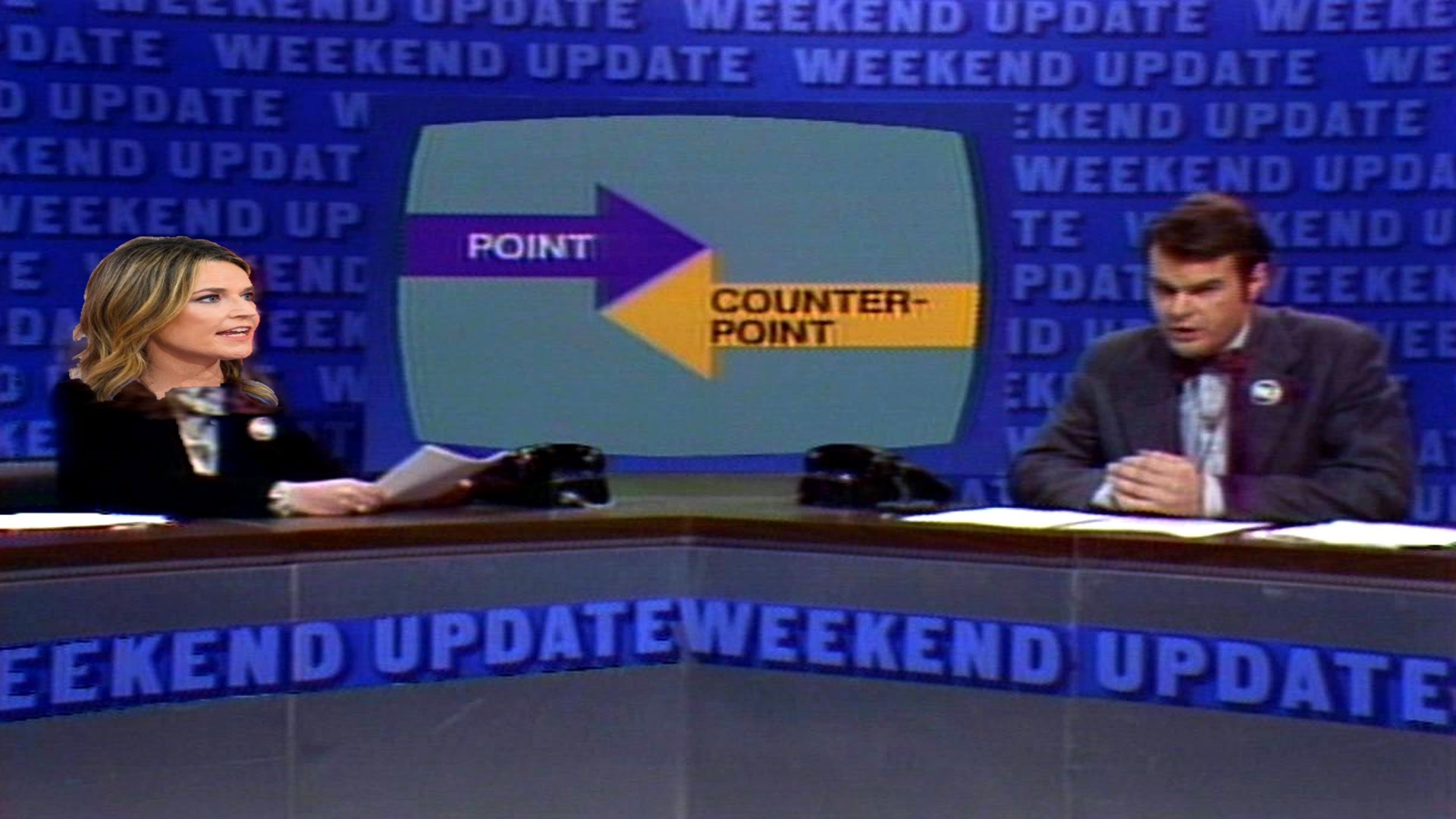 SNL Point - Counter point meme template