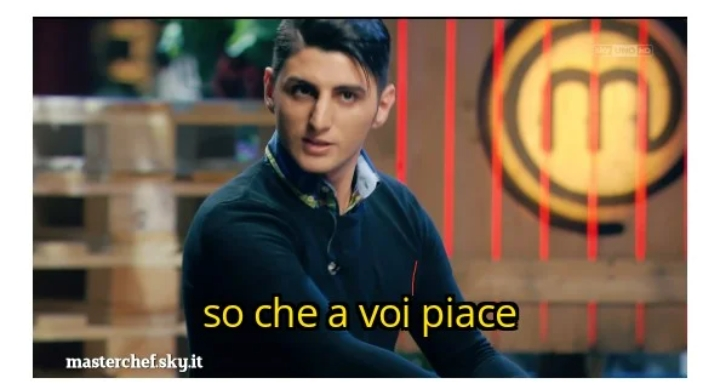 Plantilla de meme So che a voi piace