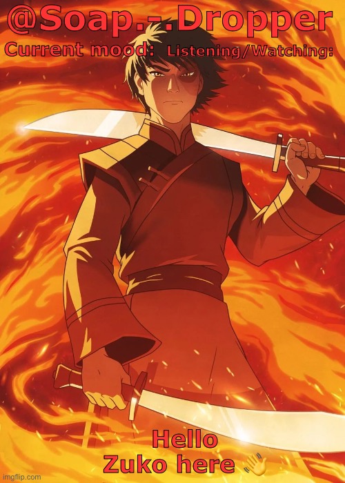 Template meme Soap Droppers Zuko template