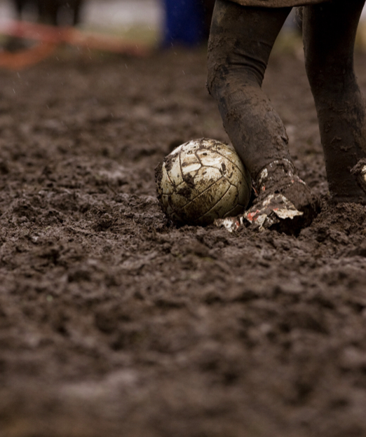 Template meme Soccer Mom Watching Athlete on Wet, Muddy Field