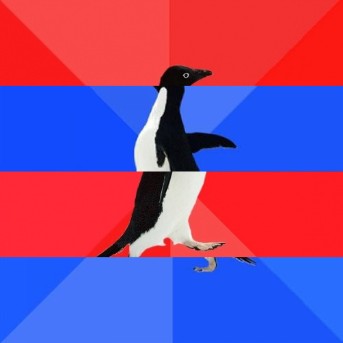 Template meme Socially-Awesome-Awkward-Awesome-Awkward-Penguin