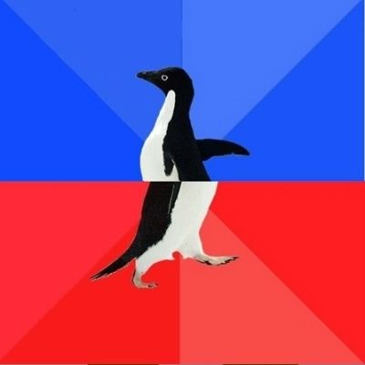 Template meme Socially awkward penguin awesone