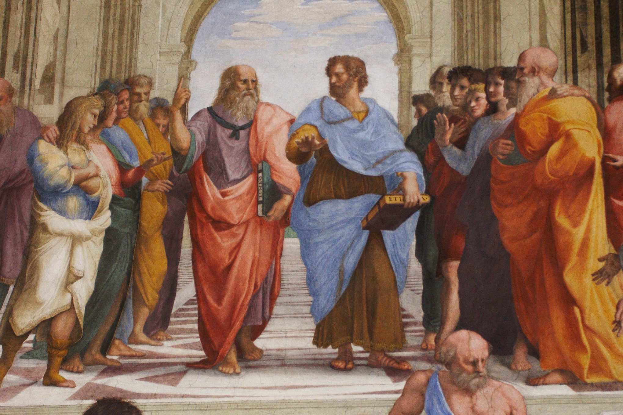 Template meme socrates and plato by rafael