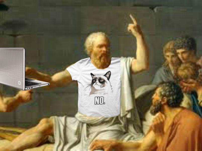 Plantilla de meme Socrates properly attired