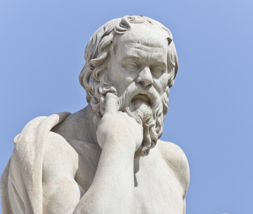 Plantilla de meme socrates statue