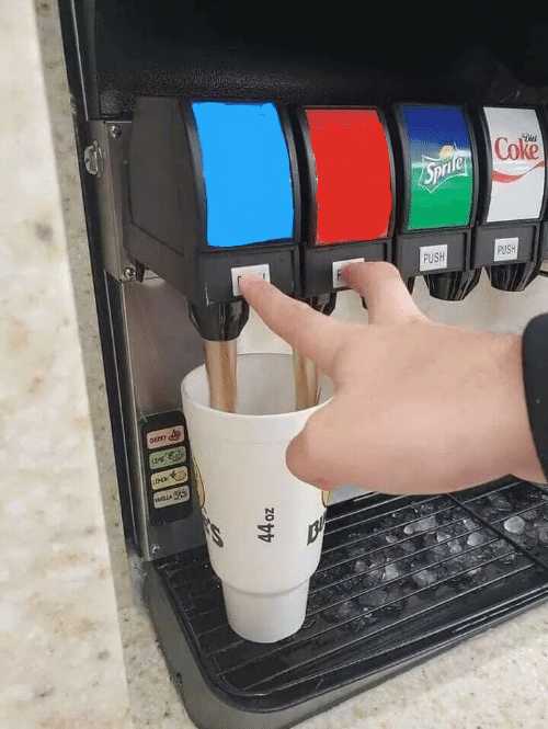 Plantilla de meme Soda dispenser