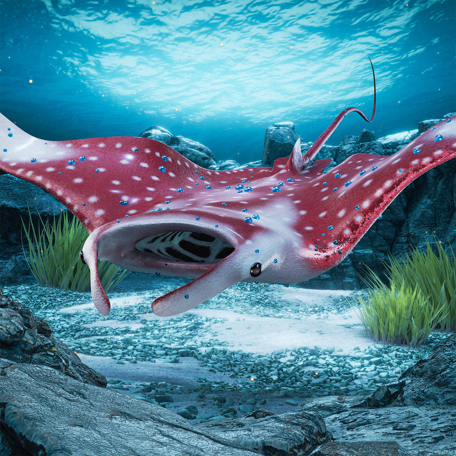 Plantilla de meme SolAquarium MantaRay