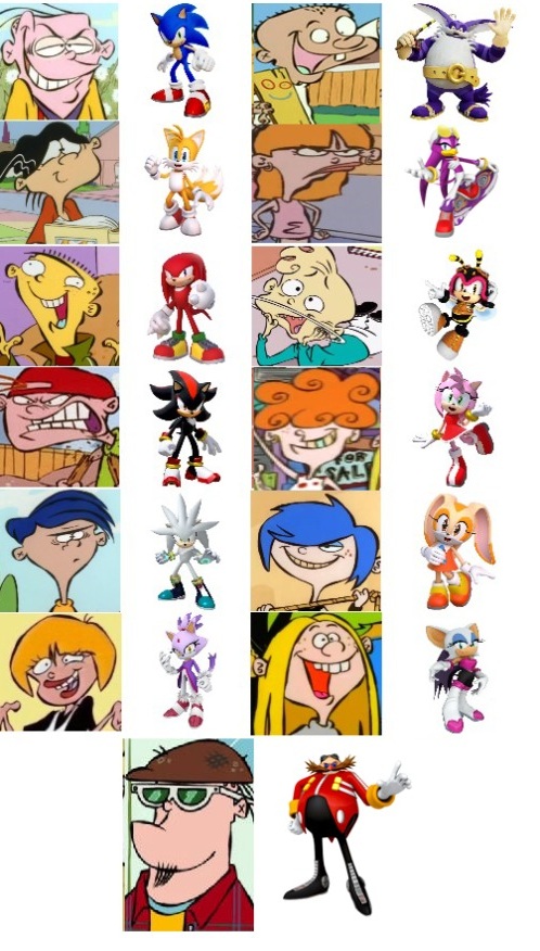 Plantilla de meme Sonic Ed Edd Eddy