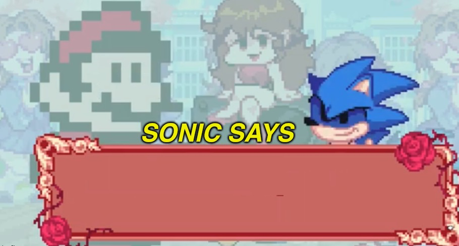 Plantilla de meme Sonic Says but Friday Night Funkin