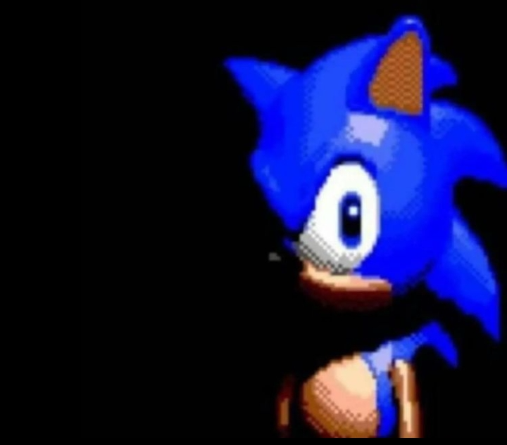Sonic stares meme template