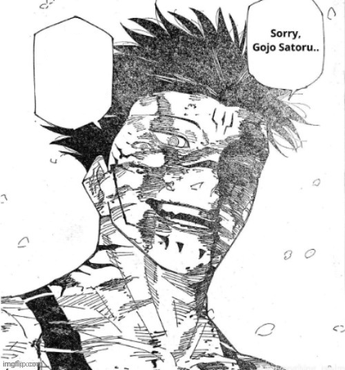 Template meme sorry gojo satoru
