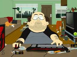 Plantilla de meme Southpark Fat guy on internet