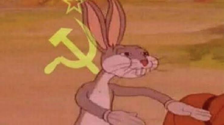 Plantilla de meme Soviet Bugs Bunny