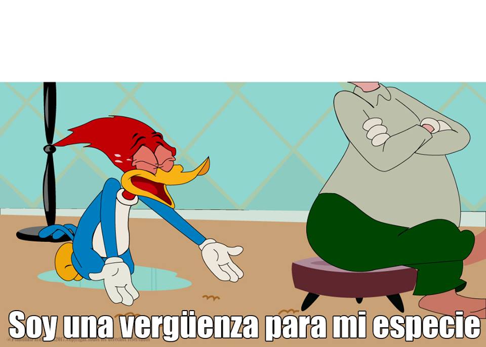 Soy una verguenza para mi especie meme template