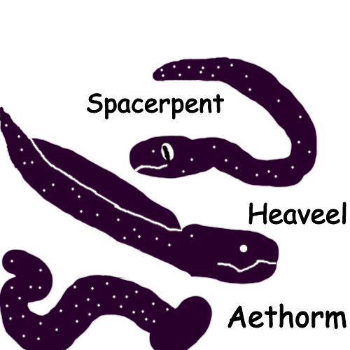 Spacerpent, Heaveel and Aethorm meme template