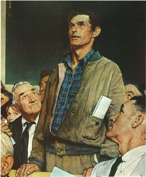 Plantilla de meme Speech Normal Rockwell