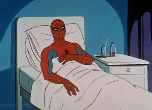Template meme Spiderman Hospital