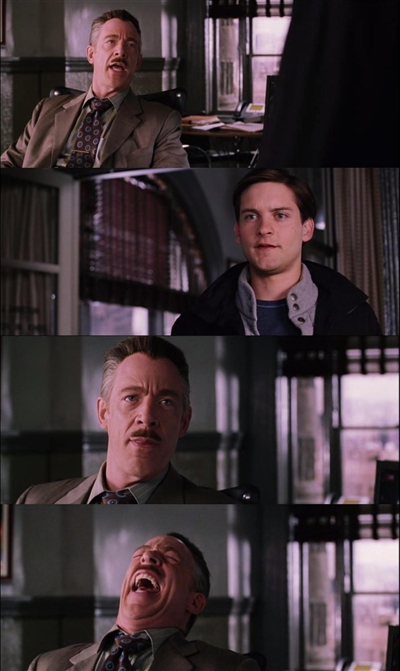 Plantilla de meme Spiderman Laugh