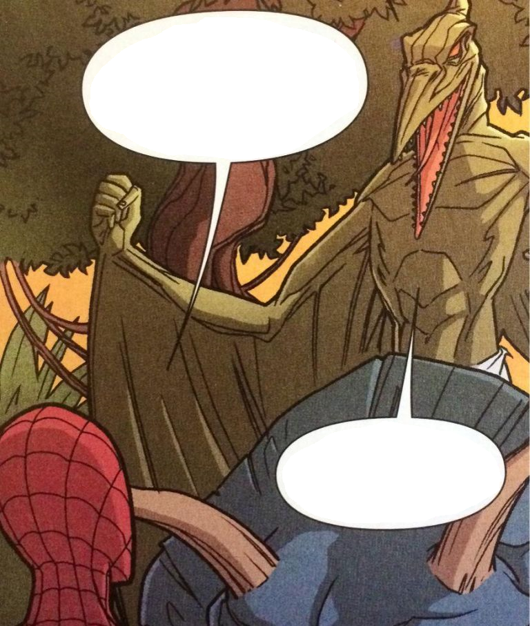Plantilla de meme spiderman sauron