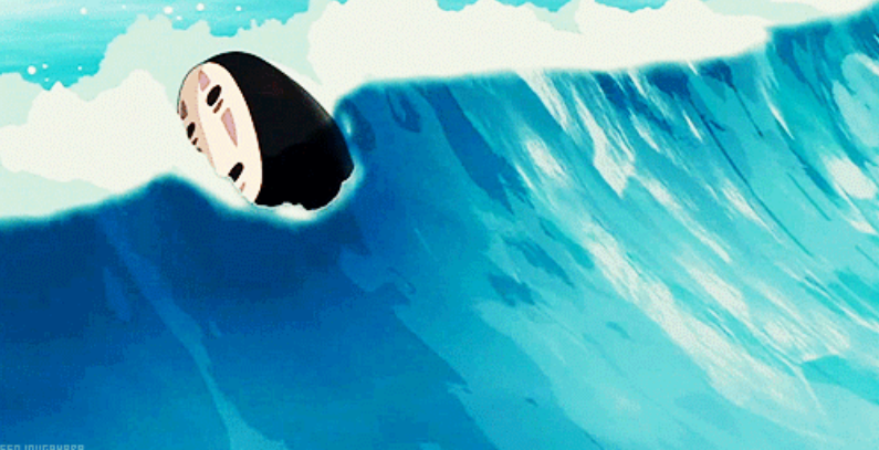 Plantilla de meme Spirited Away - No Face Wave