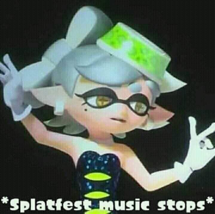 Template meme Splatfest music stops