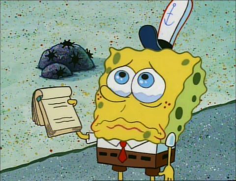 sponge bob crying meme template