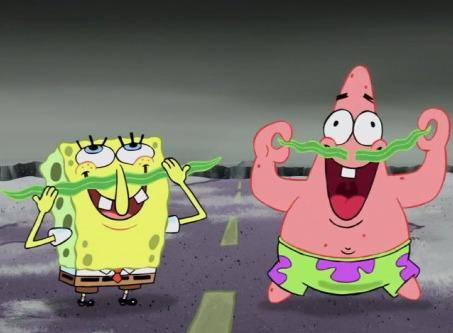 Plantilla de meme Spongebob and Patrick Seaweed