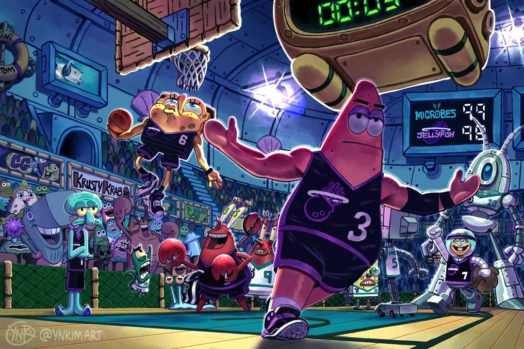 Spongebob Basketball meme template