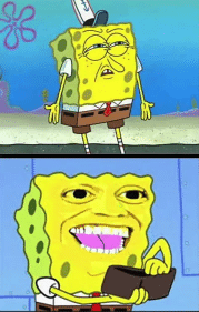 Template meme Spongebob money