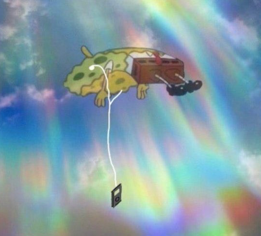 Plantilla de meme Spongebob Music levitating