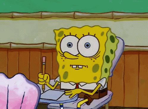 spongebob nervous about salmonella signs meme template