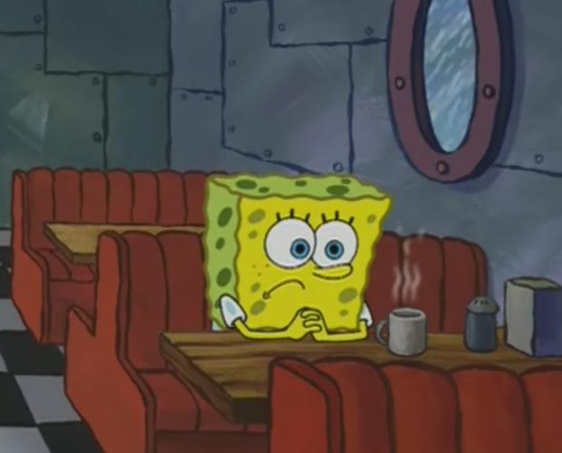 Template meme Spongebob Waiting