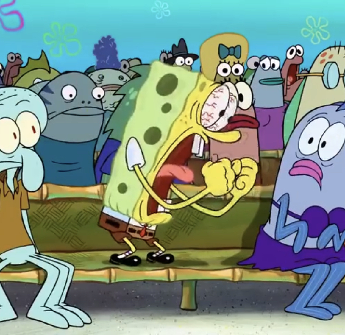 Plantilla de meme Spongebob Yelling