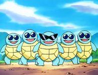 Plantilla de meme Squirtle gang