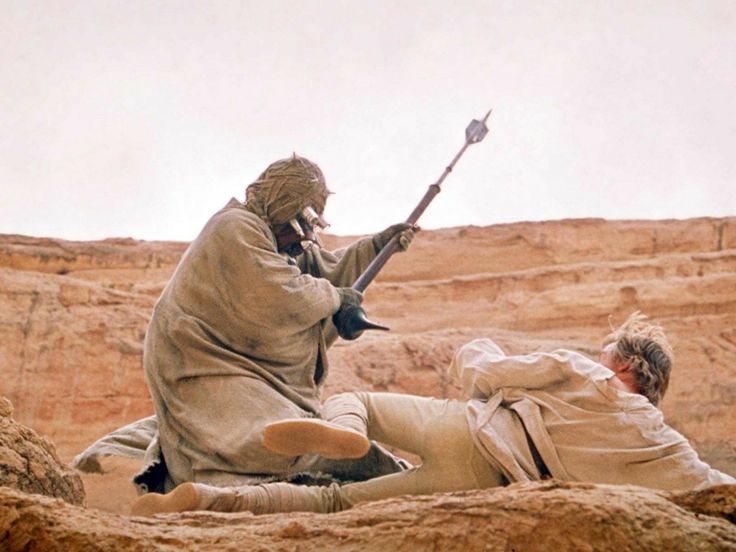 Star Wars Sandpeople/Tusken Raiders Luke Skywalker meme template